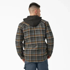 Water Repellent Flannel Hooded Shirt Jacket Water Repellent Flannel Hooded Shirt Jacket