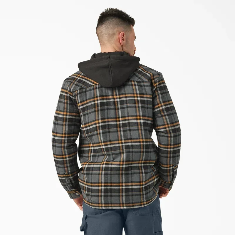 Water Repellent Flannel Hooded Shirt Jacket Water Repellent Flannel Hooded Shirt Jacket