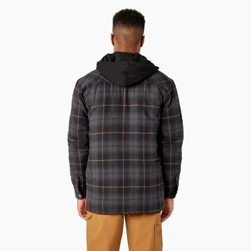 Water Repellent Flannel Hooded Shirt Jacket Water Repellent Flannel Hooded Shirt Jacket