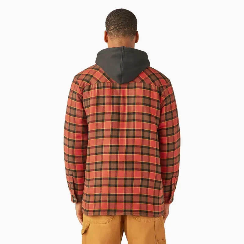 Water Repellent Flannel Hooded Shirt Jacket Water Repellent Flannel Hooded Shirt Jacket