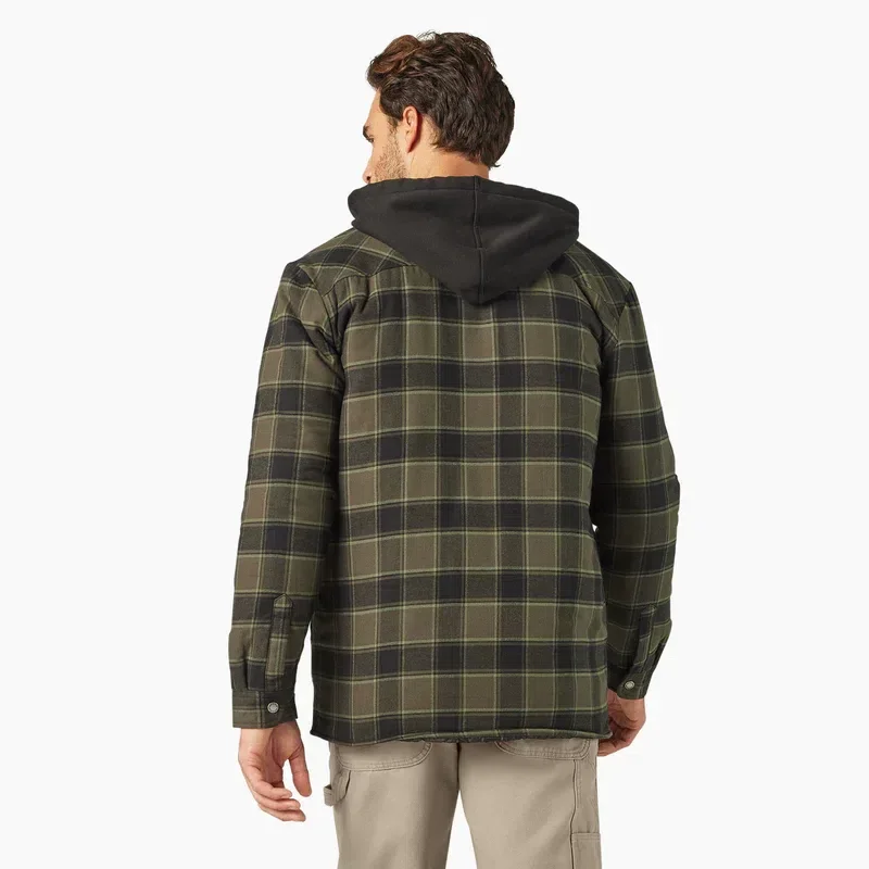 Water Repellent Flannel Hooded Shirt Jacket Water Repellent Flannel Hooded Shirt Jacket
