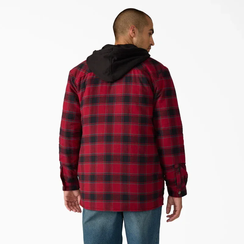 Water Repellent Flannel Hooded Shirt Jacket Water Repellent Flannel Hooded Shirt Jacket