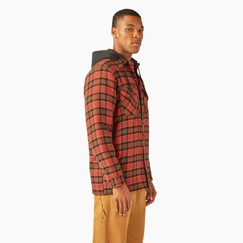Water Repellent Flannel Hooded Shirt Jacket Water Repellent Flannel Hooded Shirt Jacket