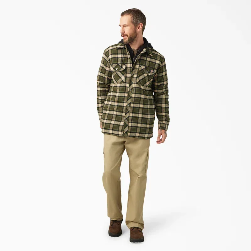 Water Repellent Flannel Hooded Shirt Jacket Water Repellent Flannel Hooded Shirt Jacket