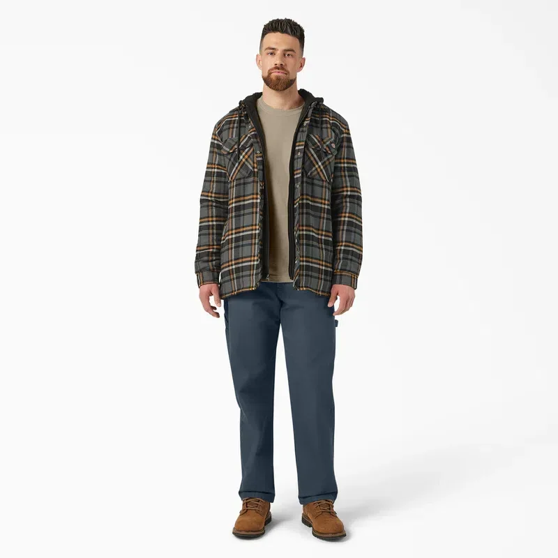 Water Repellent Flannel Hooded Shirt Jacket Water Repellent Flannel Hooded Shirt Jacket