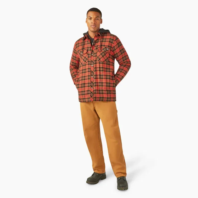 Water Repellent Flannel Hooded Shirt Jacket Water Repellent Flannel Hooded Shirt Jacket