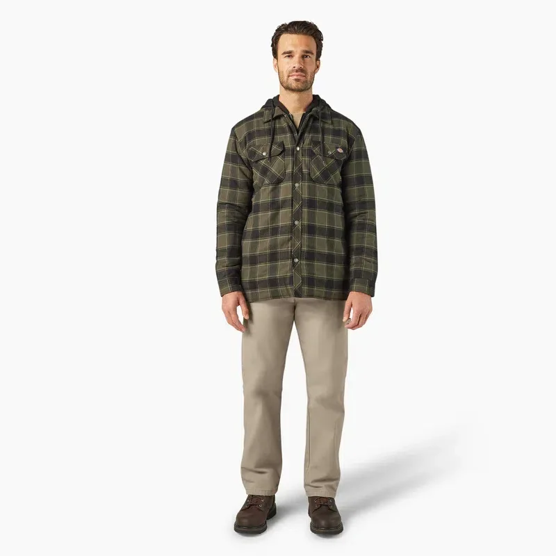 Water Repellent Flannel Hooded Shirt Jacket Water Repellent Flannel Hooded Shirt Jacket