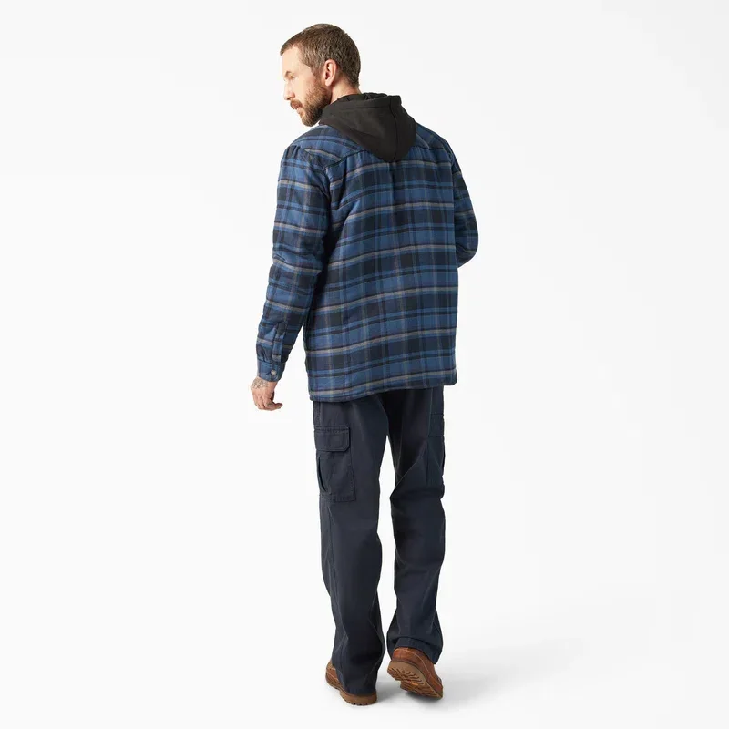 Water Repellent Flannel Hooded Shirt Jacket Water Repellent Flannel Hooded Shirt Jacket