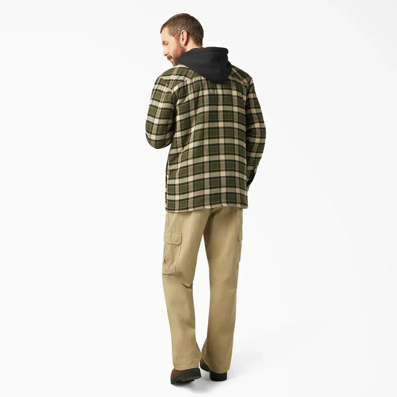 Water Repellent Flannel Hooded Shirt Jacket Water Repellent Flannel Hooded Shirt Jacket