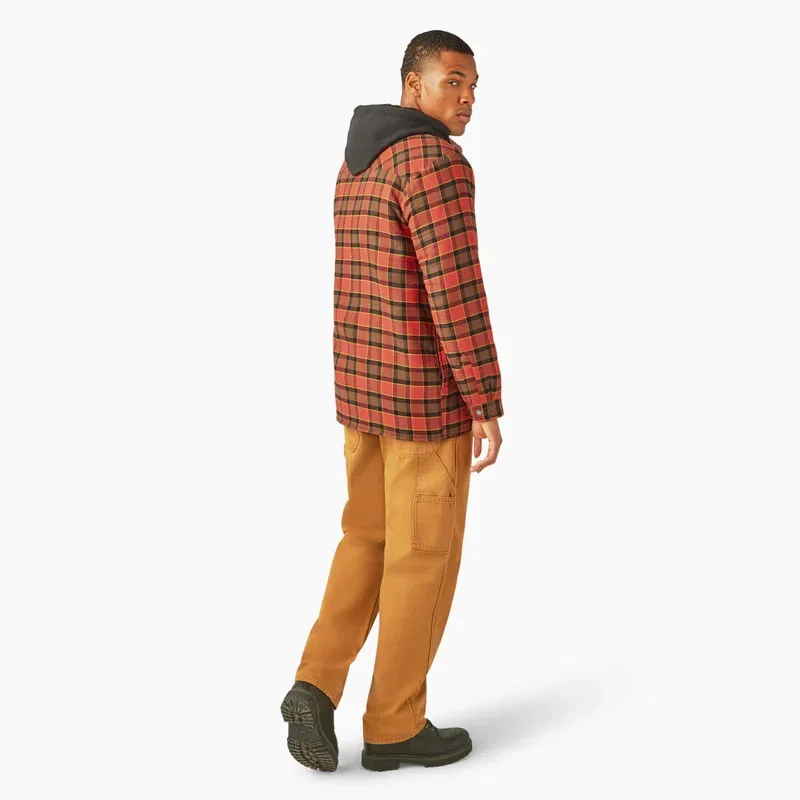 Water Repellent Flannel Hooded Shirt Jacket Water Repellent Flannel Hooded Shirt Jacket