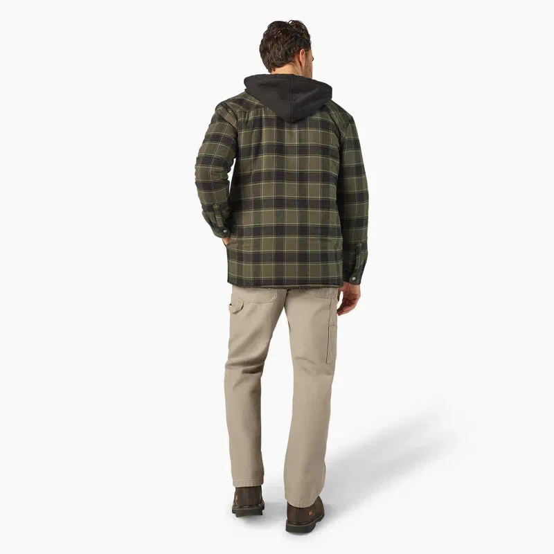 Water Repellent Flannel Hooded Shirt Jacket Water Repellent Flannel Hooded Shirt Jacket