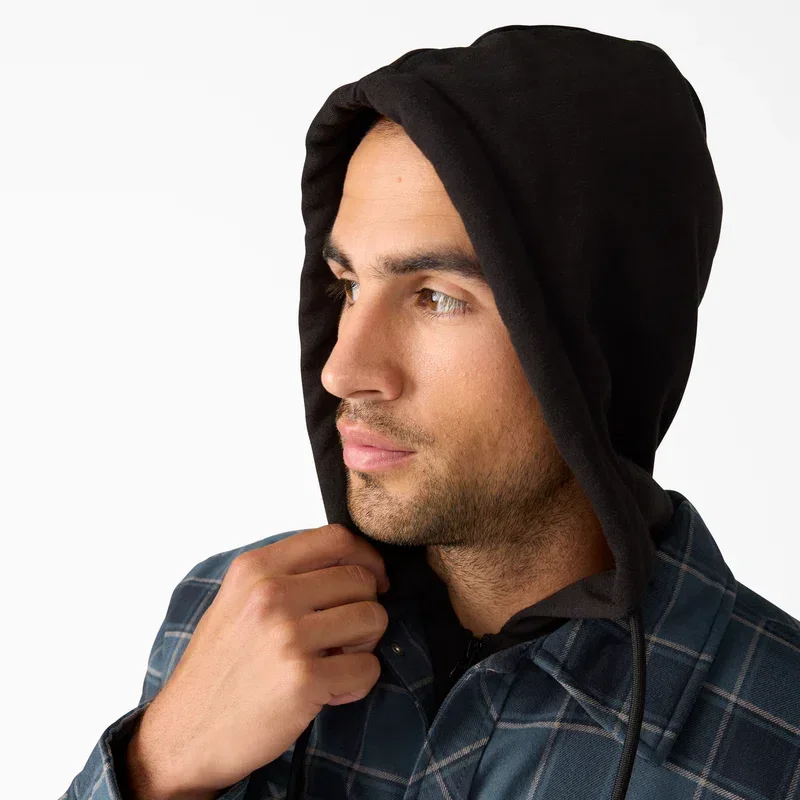 Water Repellent Flannel Hooded Shirt Jacket Water Repellent Flannel Hooded Shirt Jacket
