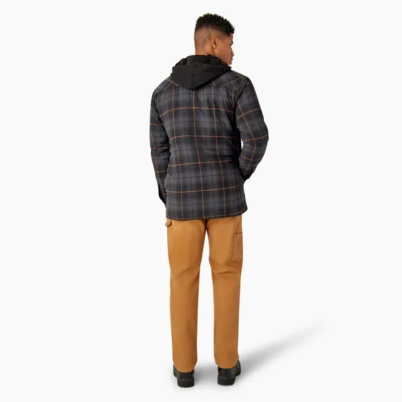 Water Repellent Flannel Hooded Shirt Jacket Water Repellent Flannel Hooded Shirt Jacket