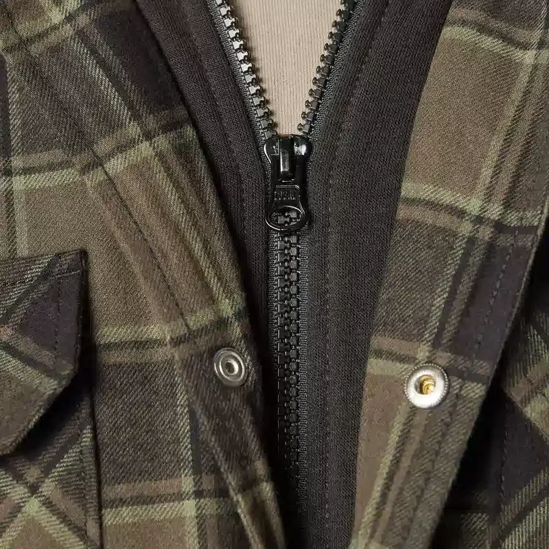 Water Repellent Flannel Hooded Shirt Jacket Water Repellent Flannel Hooded Shirt Jacket