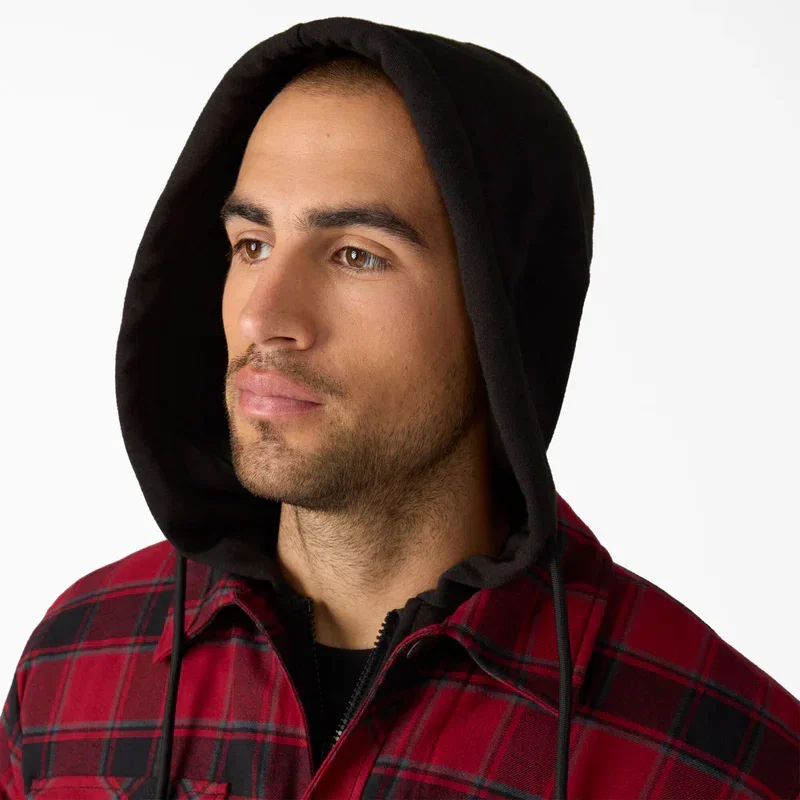 Water Repellent Flannel Hooded Shirt Jacket Water Repellent Flannel Hooded Shirt Jacket