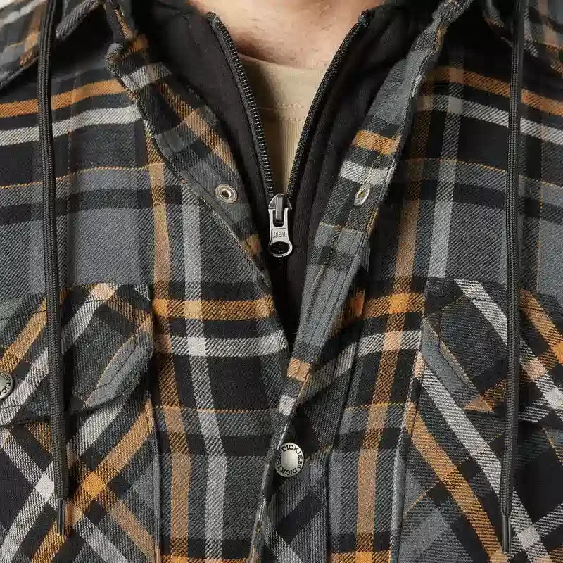Water Repellent Flannel Hooded Shirt Jacket Water Repellent Flannel Hooded Shirt Jacket