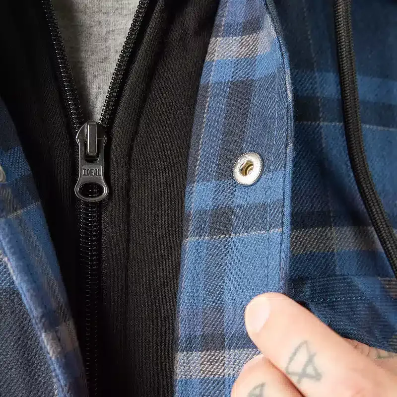 Water Repellent Flannel Hooded Shirt Jacket Water Repellent Flannel Hooded Shirt Jacket
