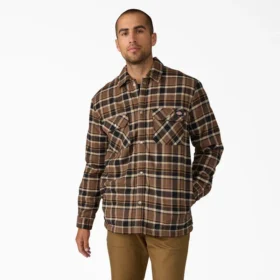 Water Repellent Fleece-Lined Flannel Shirt Jacket Water Repellent Fleece-Lined Flannel Shirt Jacket