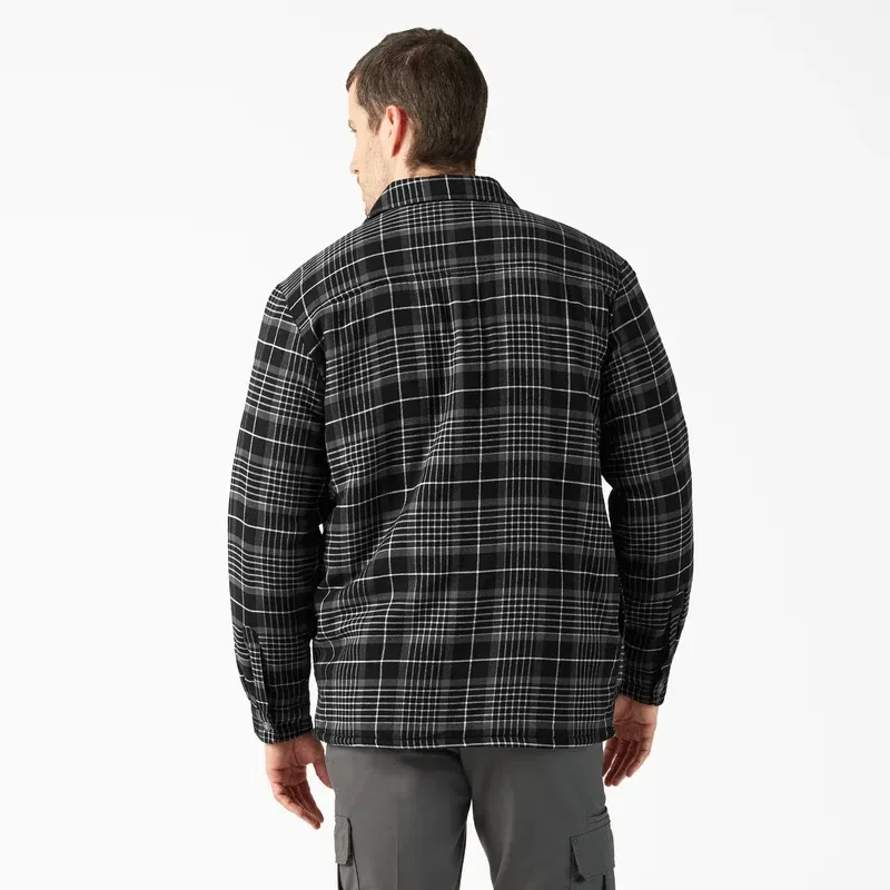 Water Repellent Fleece-Lined Flannel Shirt Jacket Water Repellent Fleece-Lined Flannel Shirt Jacket
