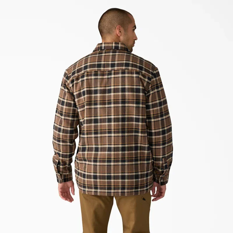 Water Repellent Fleece-Lined Flannel Shirt Jacket Water Repellent Fleece-Lined Flannel Shirt Jacket