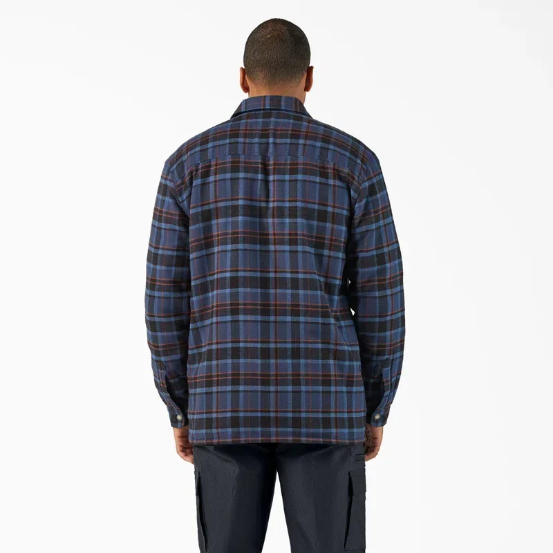 Water Repellent Fleece-Lined Flannel Shirt Jacket Water Repellent Fleece-Lined Flannel Shirt Jacket