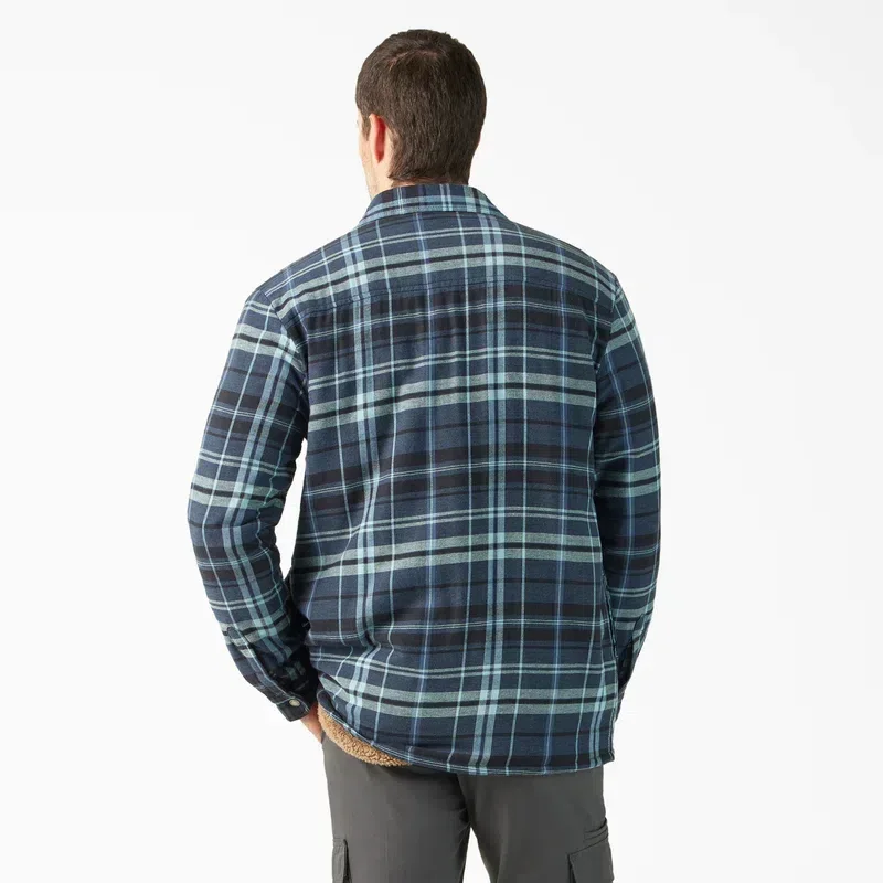 Water Repellent Fleece-Lined Flannel Shirt Jacket Water Repellent Fleece-Lined Flannel Shirt Jacket