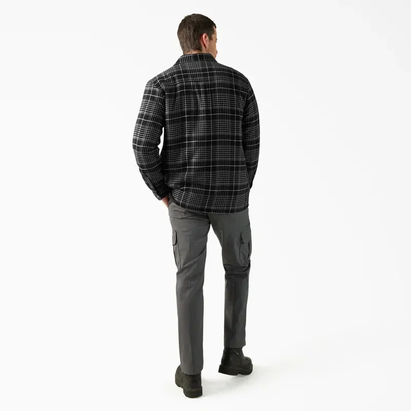 Water Repellent Fleece-Lined Flannel Shirt Jacket Water Repellent Fleece-Lined Flannel Shirt Jacket