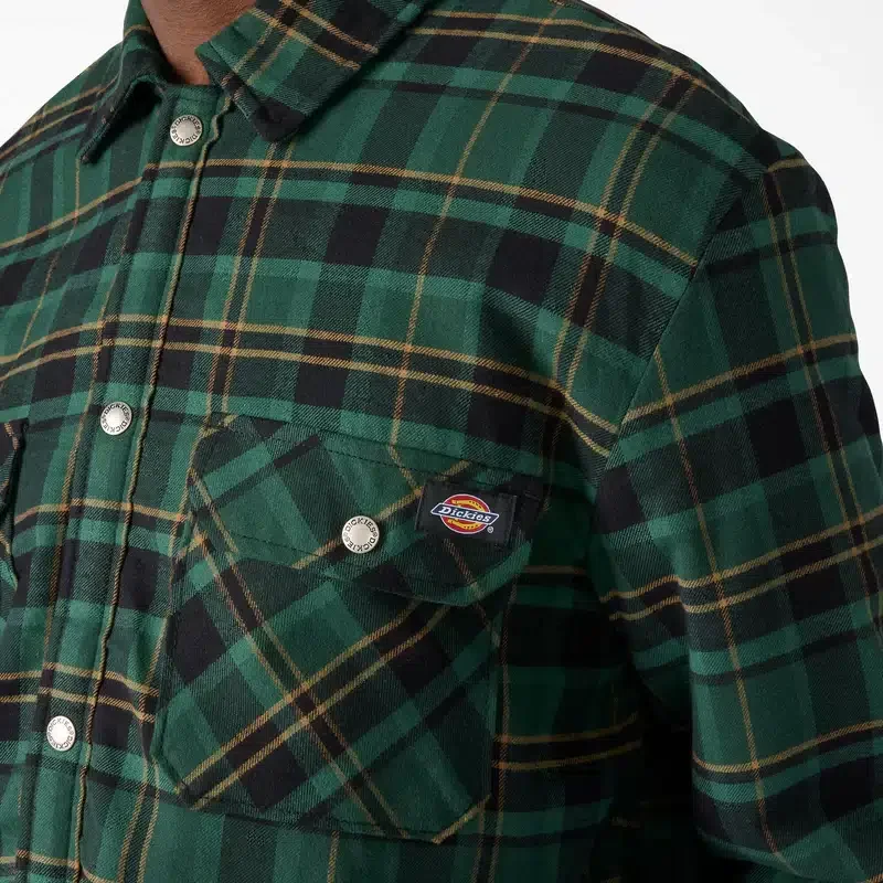 Water Repellent Fleece-Lined Flannel Shirt Jacket Water Repellent Fleece-Lined Flannel Shirt Jacket