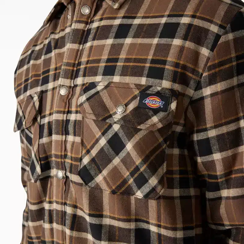 Water Repellent Fleece-Lined Flannel Shirt Jacket Water Repellent Fleece-Lined Flannel Shirt Jacket