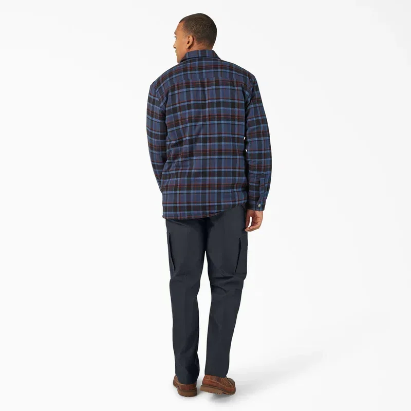 Water Repellent Fleece-Lined Flannel Shirt Jacket Water Repellent Fleece-Lined Flannel Shirt Jacket