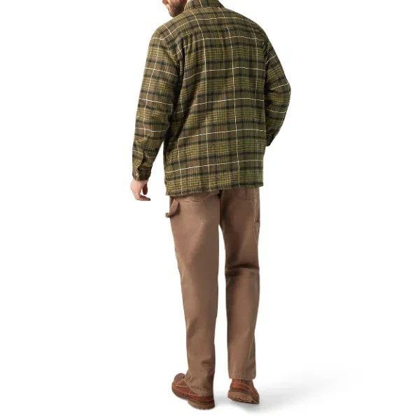 Water Repellent Fleece-Lined Flannel Shirt Jacket Water Repellent Fleece-Lined Flannel Shirt Jacket