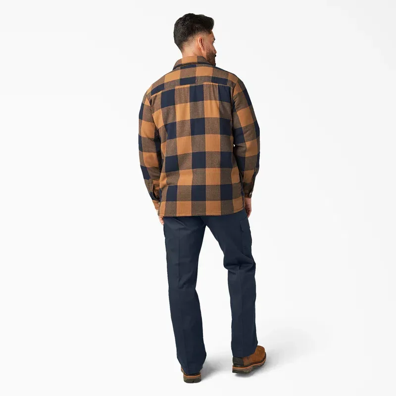 Water Repellent Fleece-Lined Flannel Shirt Jacket Water Repellent Fleece-Lined Flannel Shirt Jacket