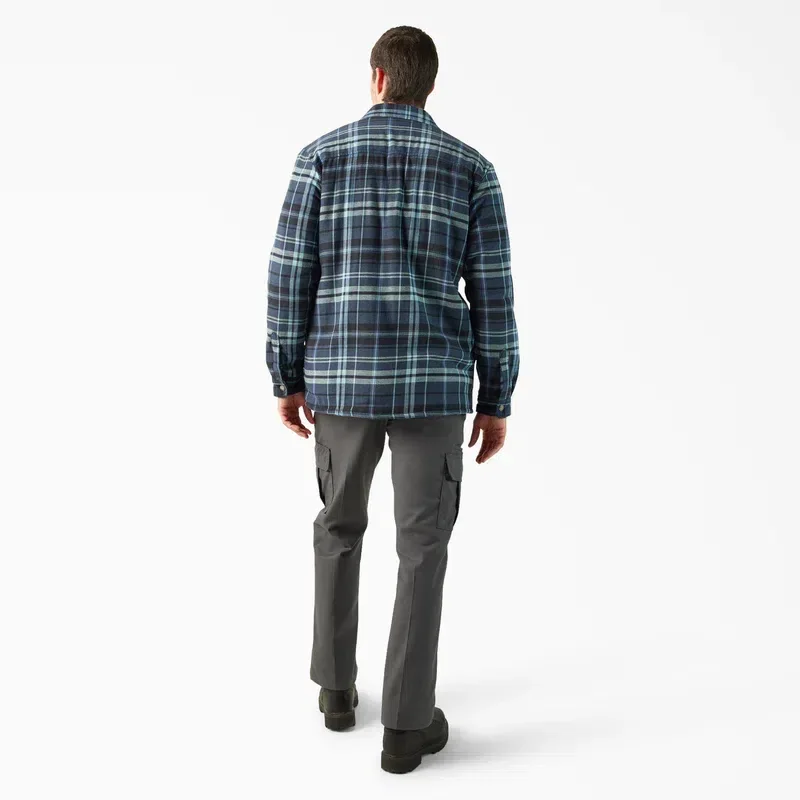 Water Repellent Fleece-Lined Flannel Shirt Jacket Water Repellent Fleece-Lined Flannel Shirt Jacket