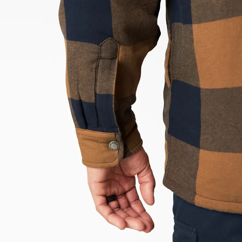 Water Repellent Fleece-Lined Flannel Shirt Jacket Water Repellent Fleece-Lined Flannel Shirt Jacket