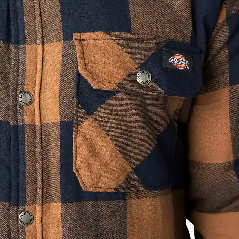 Water Repellent Fleece-Lined Flannel Shirt Jacket Water Repellent Fleece-Lined Flannel Shirt Jacket