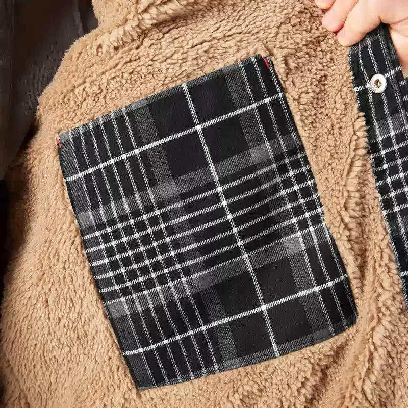 Water Repellent Fleece-Lined Flannel Shirt Jacket Water Repellent Fleece-Lined Flannel Shirt Jacket