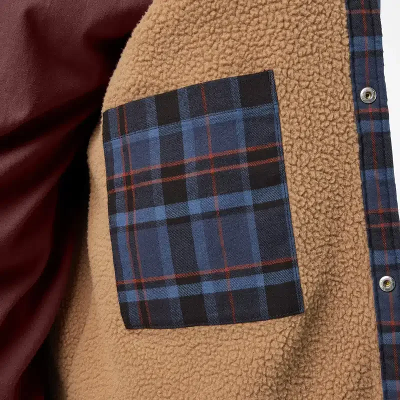 Water Repellent Fleece-Lined Flannel Shirt Jacket Water Repellent Fleece-Lined Flannel Shirt Jacket