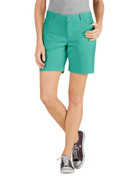 Women’s 7″ Relaxed Fit Stretch Canvas Shorts