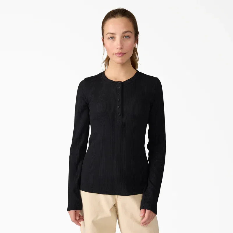 Women’s Crewneck Henley Shirt Women’s Crewneck Henley Shirt