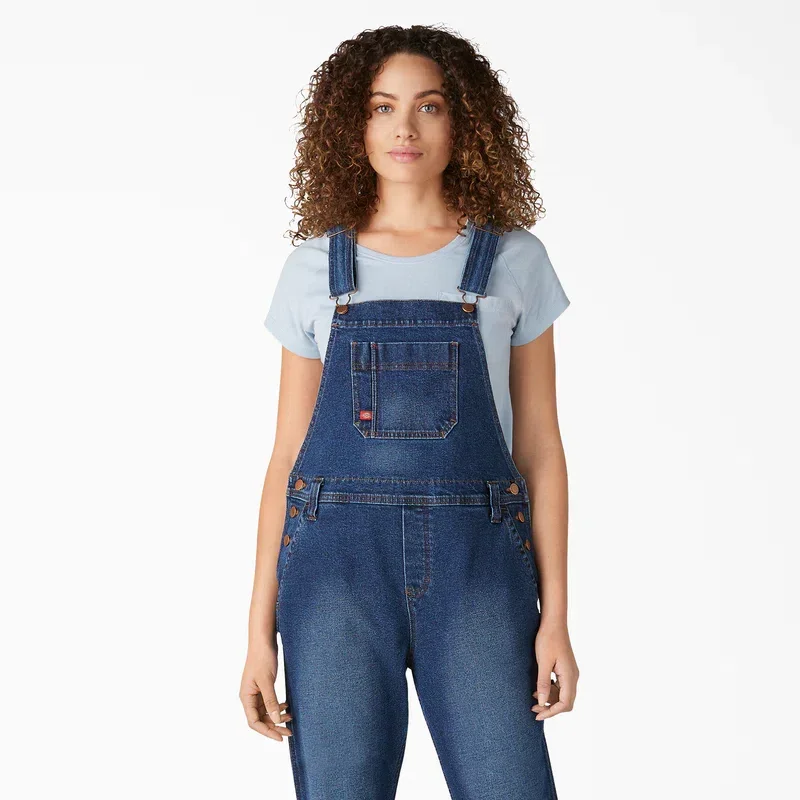 Women’s Denim Boyfriend Fit Bib Overalls Women’s Denim Boyfriend Fit Bib Overalls