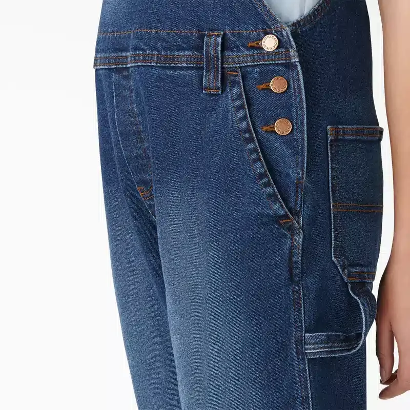 Women’s Denim Boyfriend Fit Bib Overalls Women’s Denim Boyfriend Fit Bib Overalls
