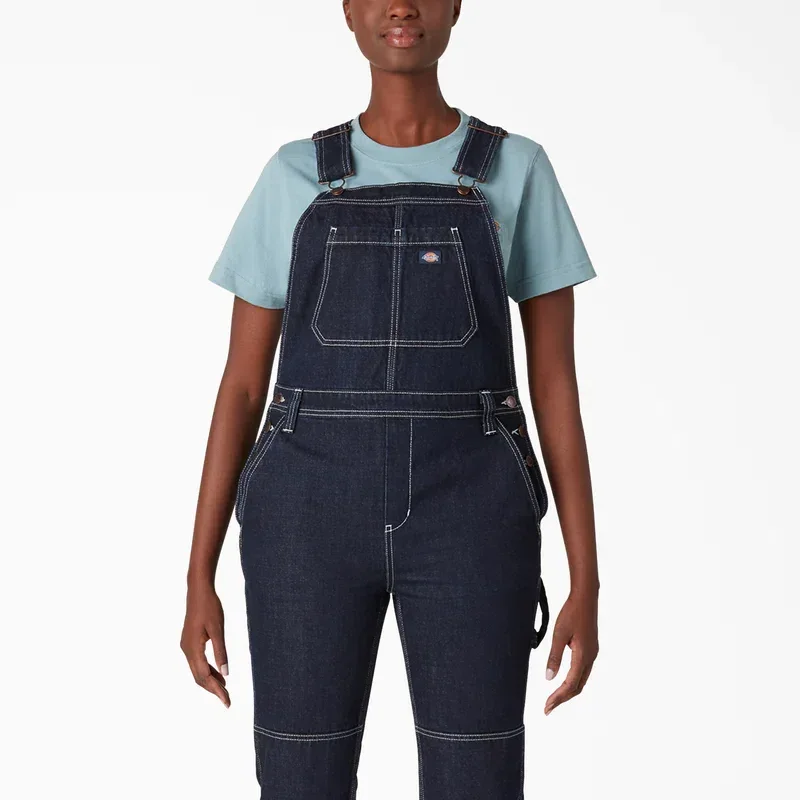 Women’s Denim Double Knee Bib Overalls Women’s Denim Double Knee Bib Overalls