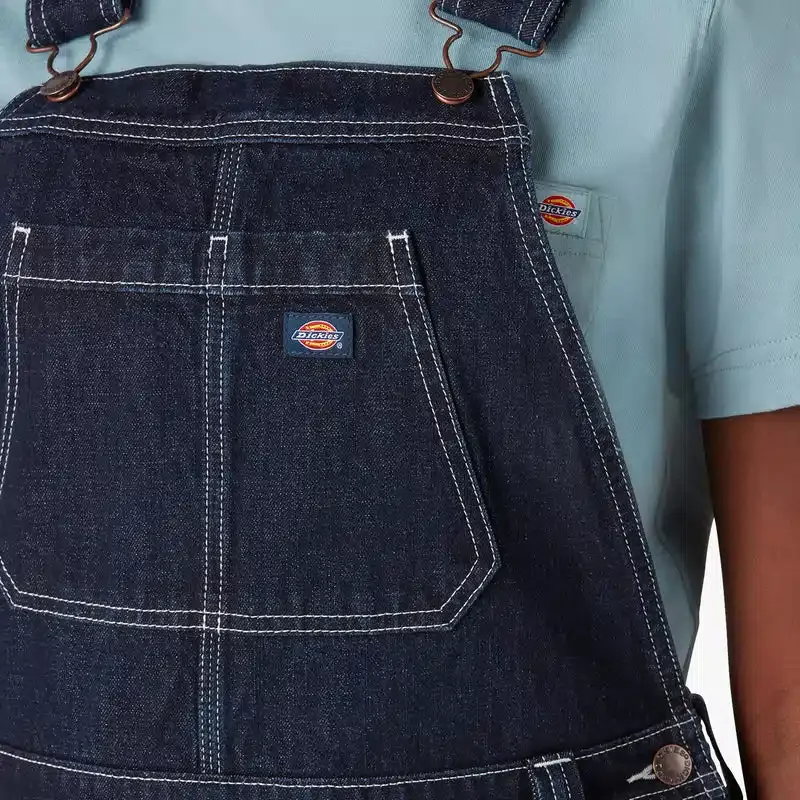 Women’s Denim Double Knee Bib Overalls Women’s Denim Double Knee Bib Overalls