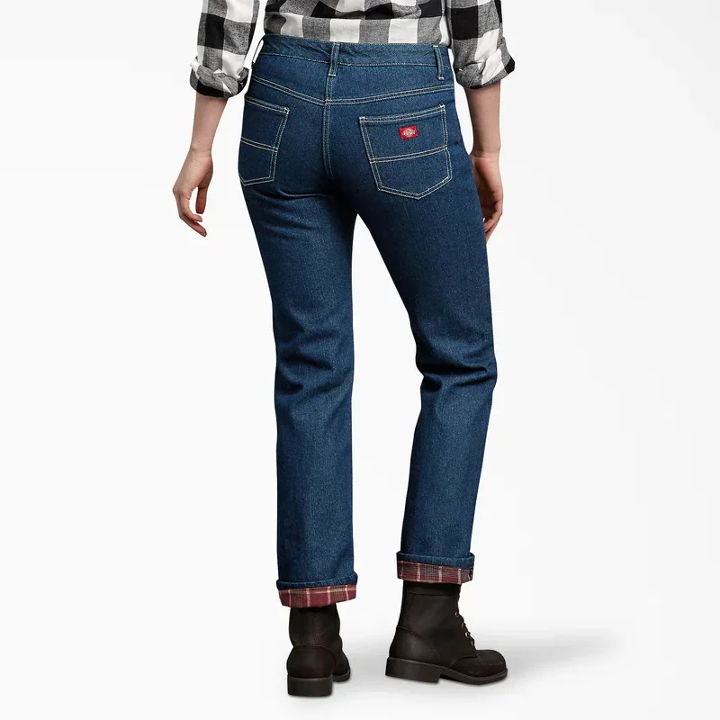 Women’s Denim Flannel Lined Relaxed Fit Jeans Women’s Denim Flannel Lined Relaxed Fit Jeans