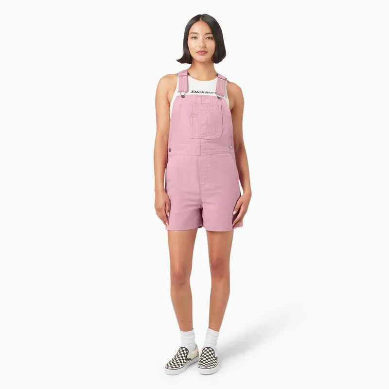 Women’s Duck Canvas Bib Shortalls, 4″ Women’s Duck Canvas Bib Shortalls, 4″