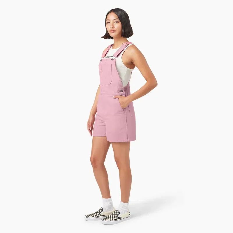 Women’s Duck Canvas Bib Shortalls, 4″ Women’s Duck Canvas Bib Shortalls, 4″