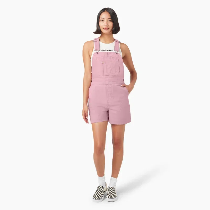Women’s Duck Canvas Bib Shortalls, 4″ Women’s Duck Canvas Bib Shortalls, 4″