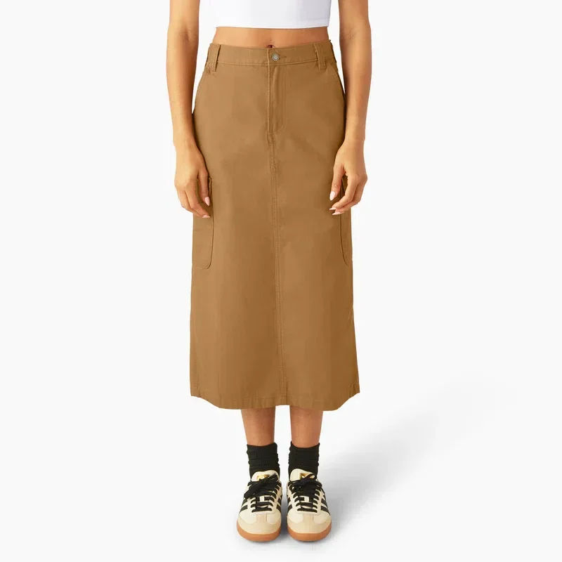 Women’s Duck Canvas Cargo Midi Skirt Women’s Duck Canvas Cargo Midi Skirt