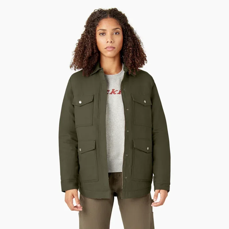 Women’s Duck High Pile Fleece Lined Chore Coat Women’s Duck High Pile Fleece Lined Chore Coat