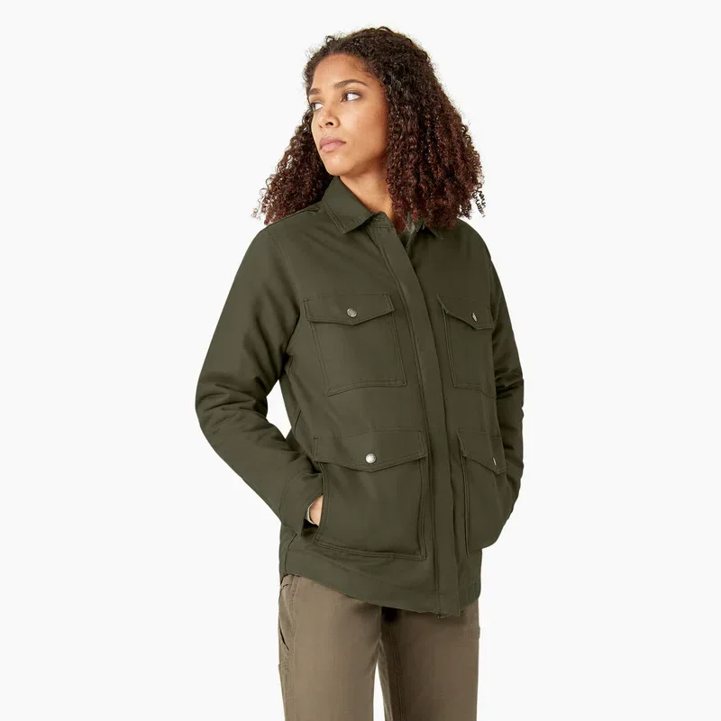 Women’s Duck High Pile Fleece Lined Chore Coat Women’s Duck High Pile Fleece Lined Chore Coat